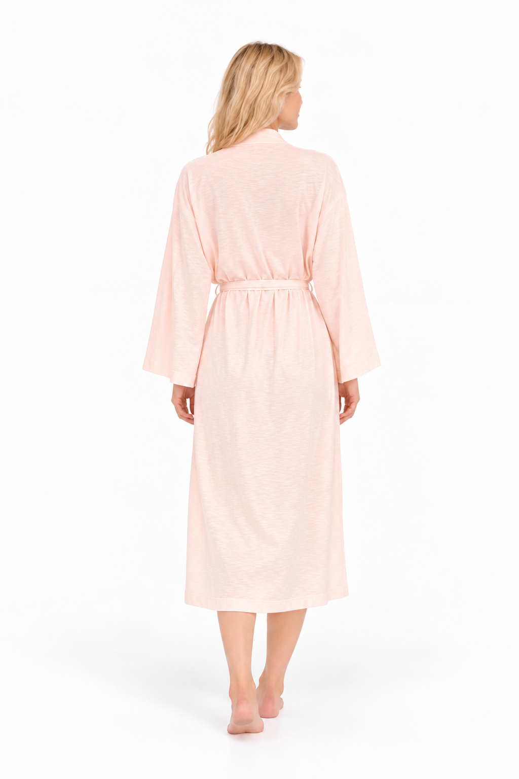 BILY Signature Luxury Knit Robe-Pale Rose