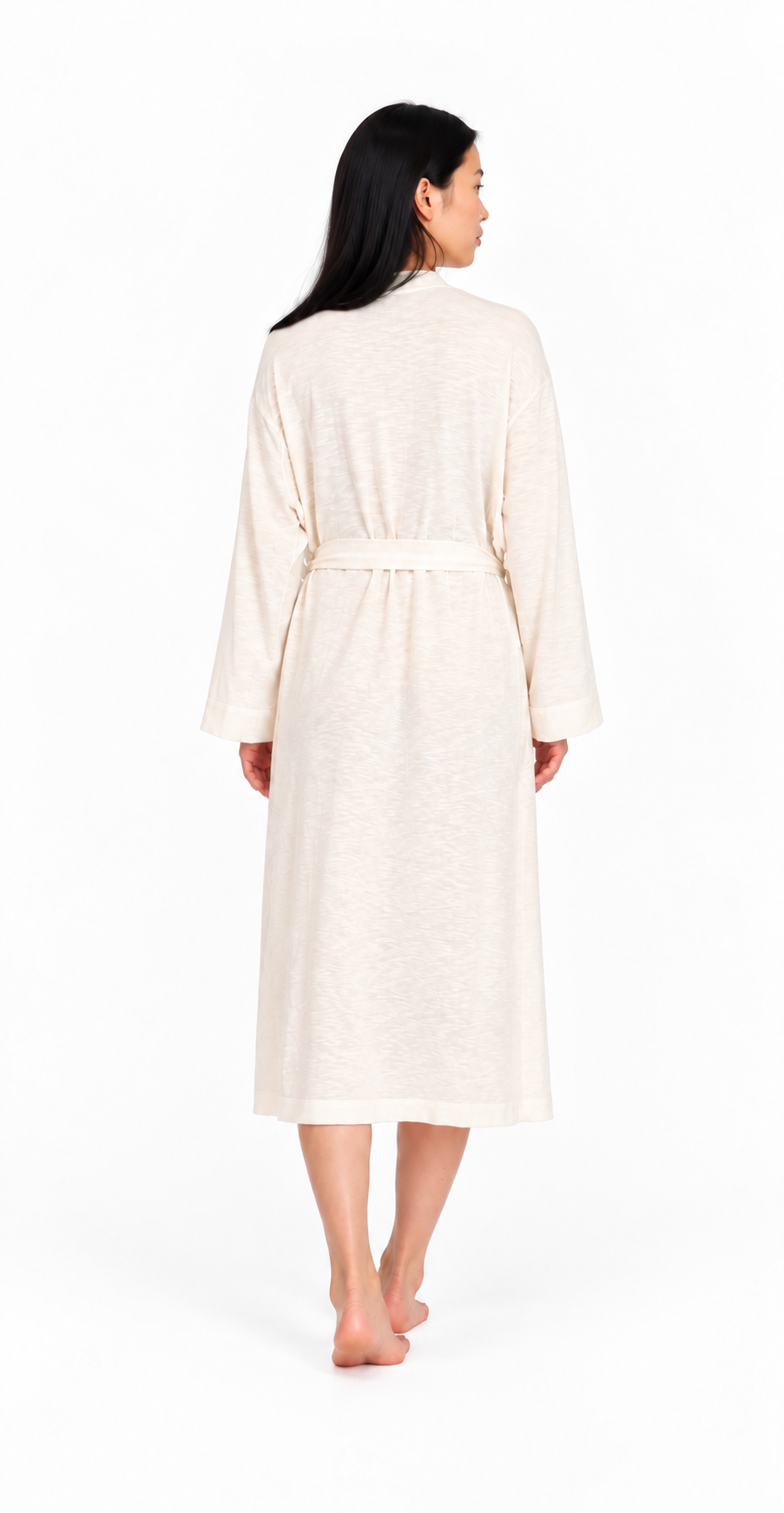 BILY Signature Luxury Knit Robe – Pearl White
