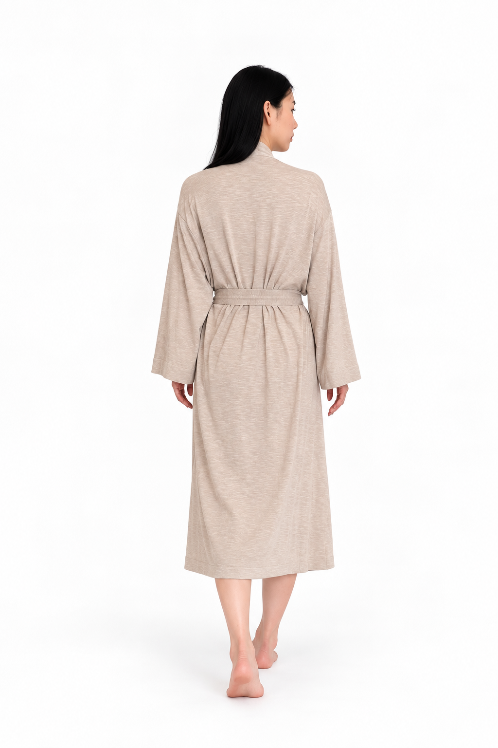 BILY Signature Luxury Knit Robe-Driftwood Taupe