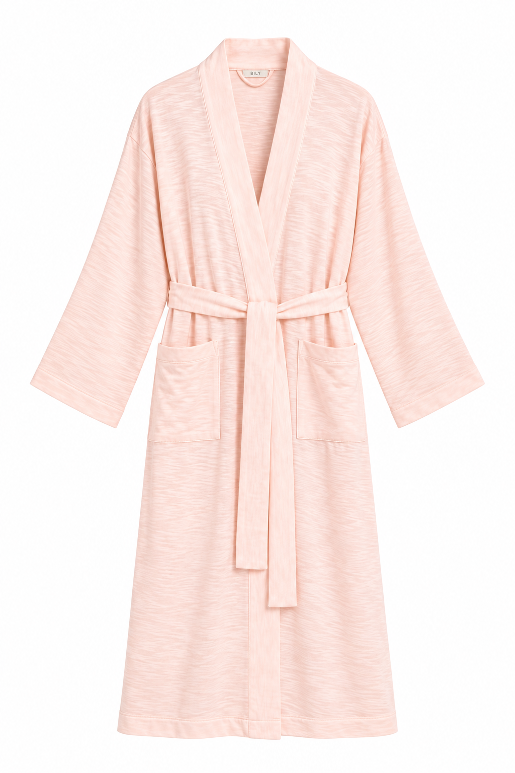 BILY Signature Luxury Knit Robe-Pale Rose